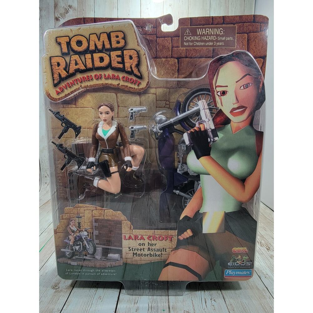 Tomb Raider Adventures of Lara Croft Street Assault Motorbike 1999 Playmates